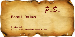 Pesti Dalma névjegykártya